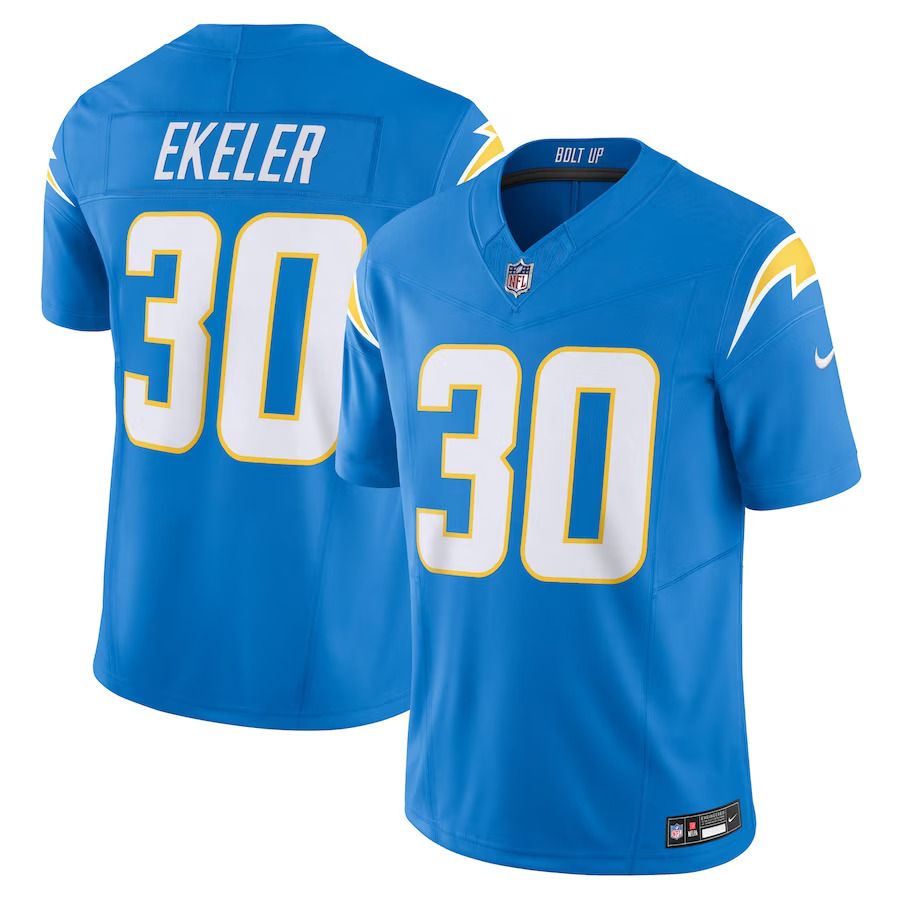 Men Los Angeles Chargers 30 Austin Ekeler Nike Powder Blue Vapor F.U.S.E. Limited NFL Jersey